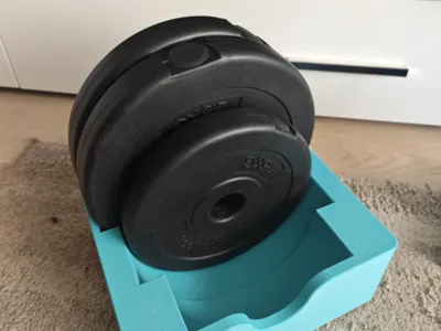 Dumbbell disc holder