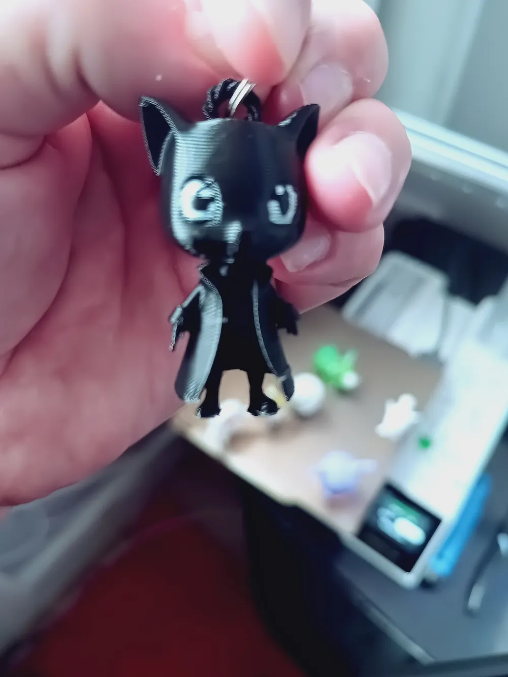 Matrix Keychain Cateo - The Cat from the Matrix - Keychain - Free 3D Print Model ...