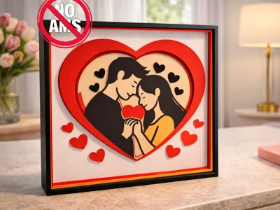 Romantic Shadowbox – Modern Valentine Edition