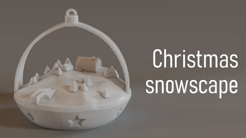 Christmas snowscape