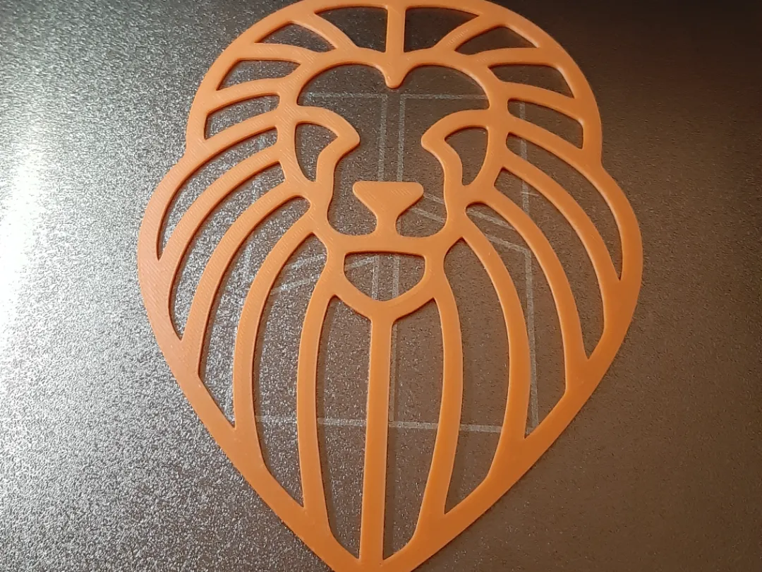 Tête de lion murale