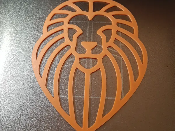 Tête de lion murale