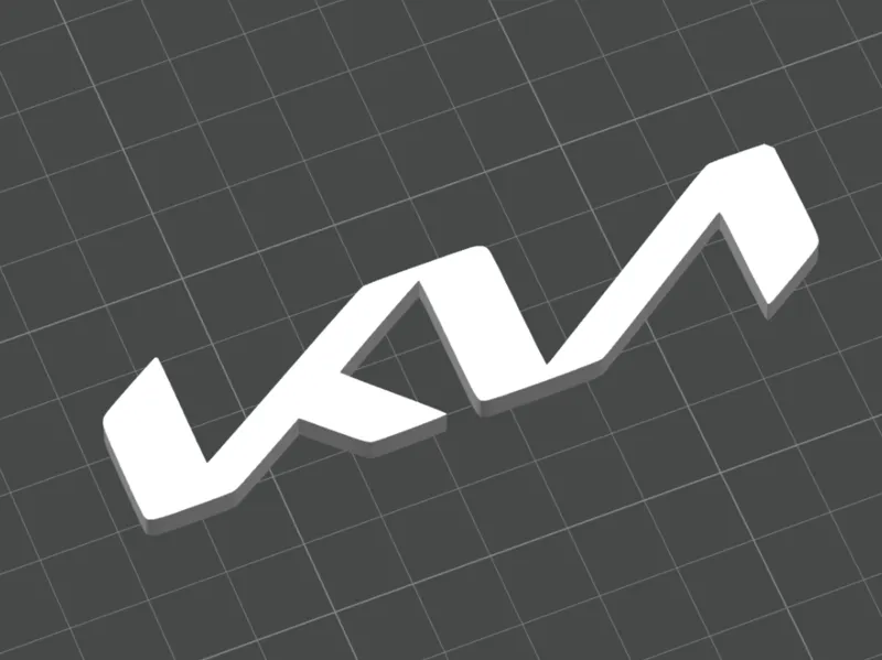 New Kia Logo - 3D Printed Emblem