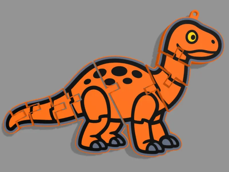 Flexi Dino Schlüsselanhänger