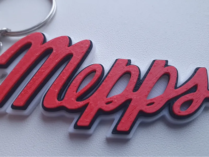 Mepps fishing keychain