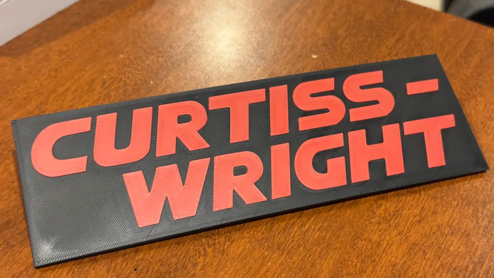 Curtiss Wright Logo ( + Logo Plate) by tanker - MakerWorld