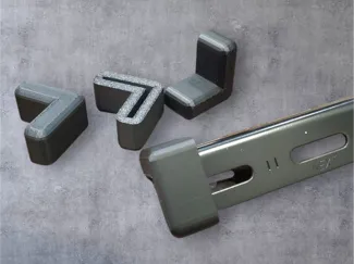 L-shaped Metal Rack foot cap