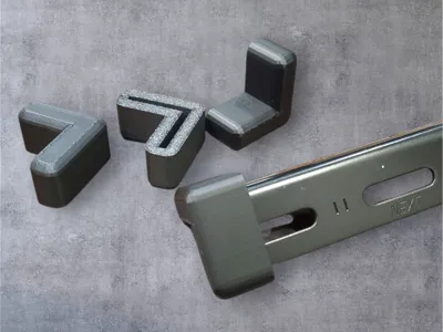 L-shaped Metal Rack foot cap 