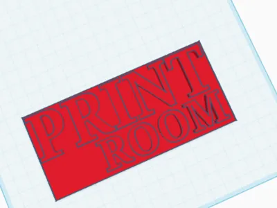 Print room sign