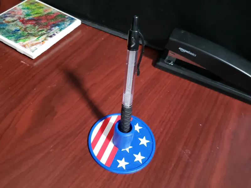 American Flag Pen Holder