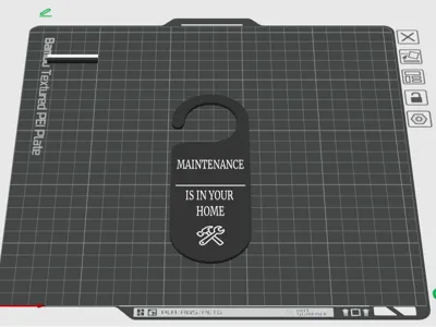 Maintenance Door Hanger