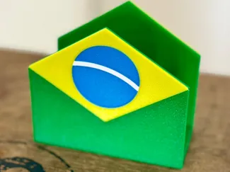 Porta Guardanapos Bandeira do Brasil