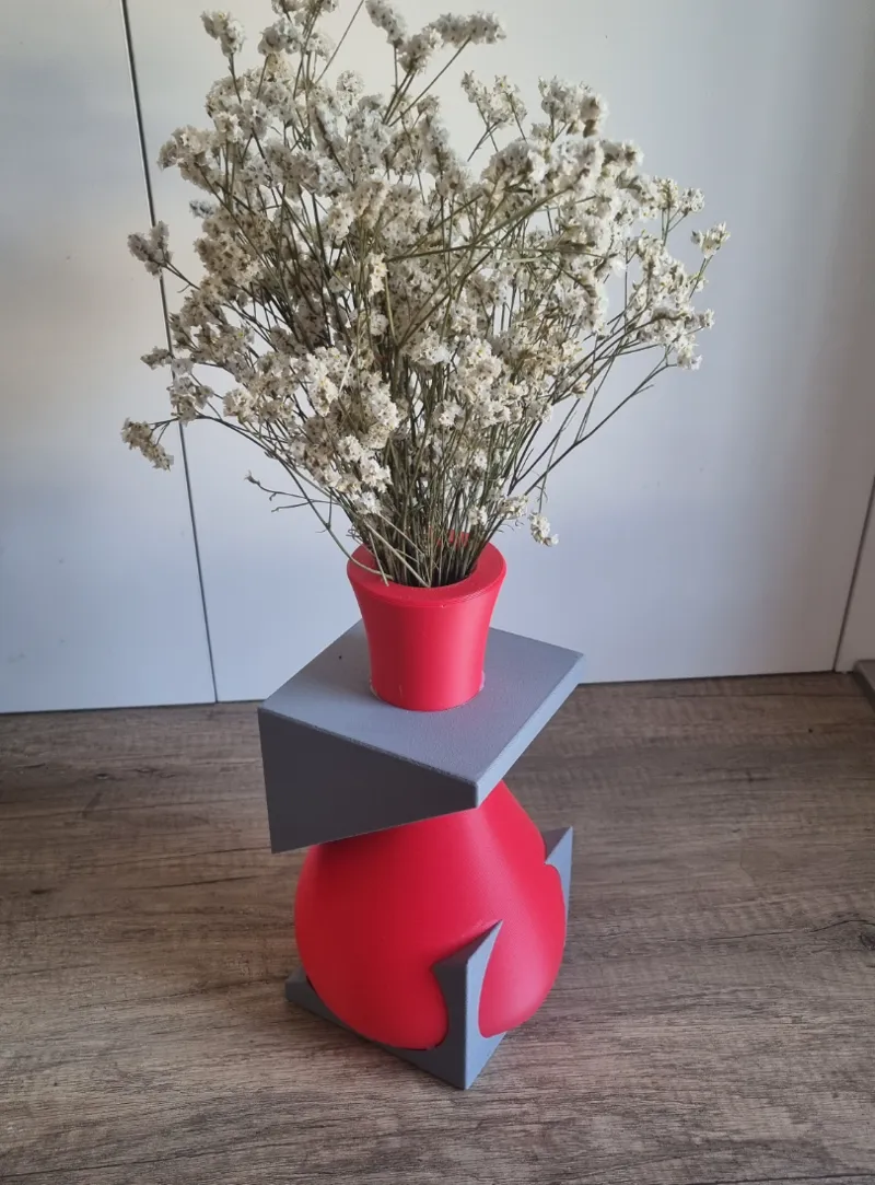 broken concrete vase