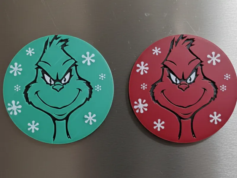 Christmas Grinch Fridge Magnet