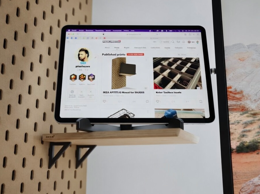 IKEA APTITLIG shelve mount for SKÅDIS