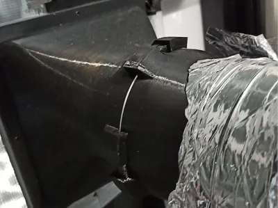Ventilation quick disconnect system