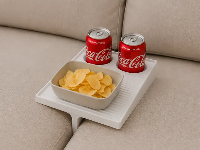 Sofa Tray (v2) with cupholders