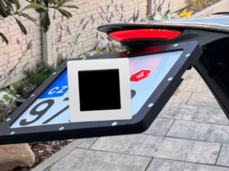 Slim Motorcycle License Plate Frame - EU Standard 