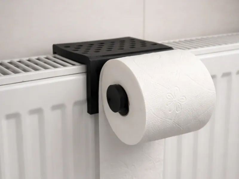 Klopapierhalter / Klorollenhalter für die Heizung