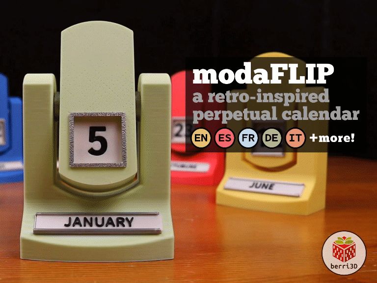 modaFLIP:  a retro-inspired perpetual calendar