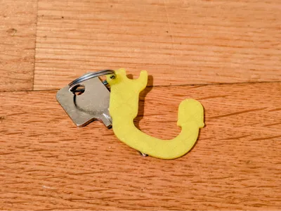 Detachable tow hitch keychain