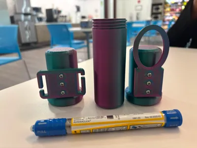 Modular Epi Pen Holder - MOLLE and Carabiner 