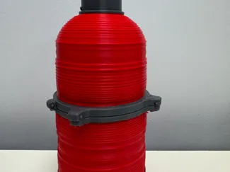 Red Glass Tower Beacon