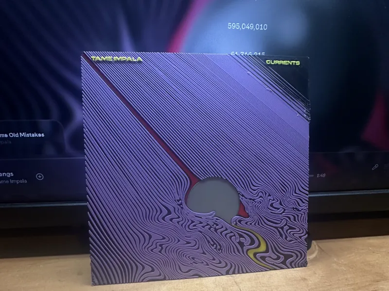 Currents - Tame Impala album cover ( 150x150mm )