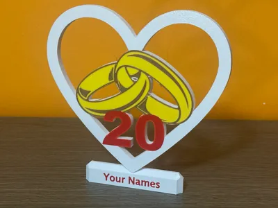 20th Wedding Anniversary.