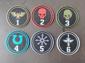 Wargame Objectives Tokens