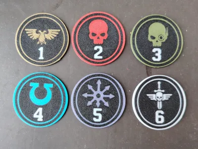 Wargame Objectives Tokens