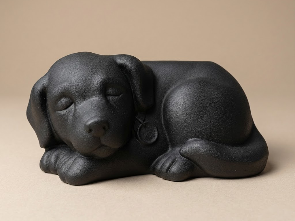 Sleeping Puppy Pen Holder Decor