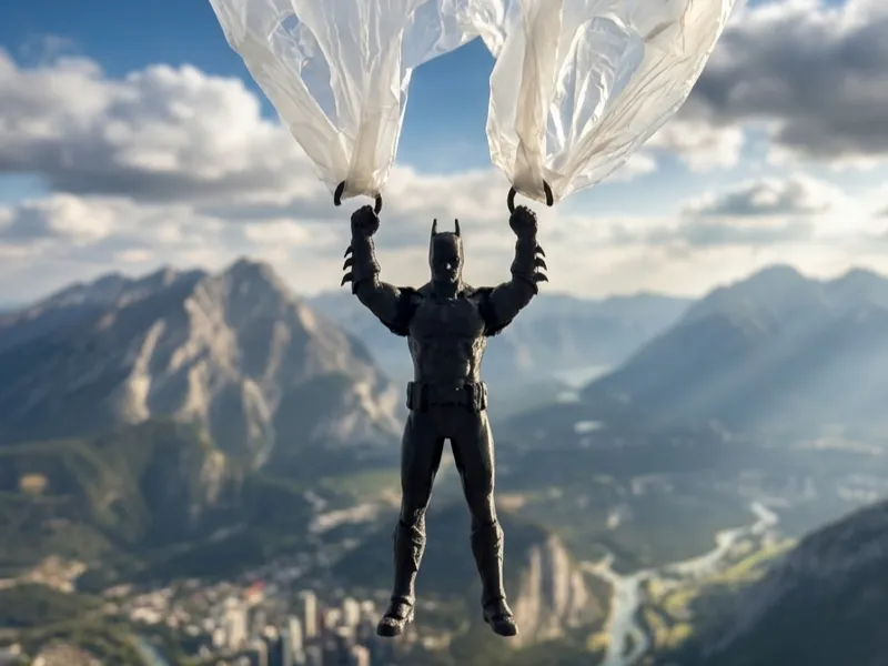 Fallschirm Batman