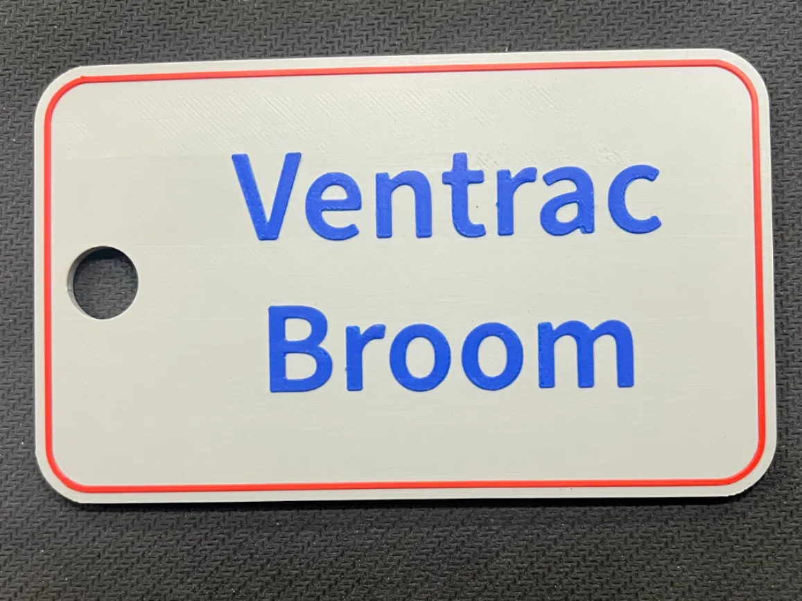 Ventrac Broom Belt Tag - Free 3D Print Model - MakerWorld