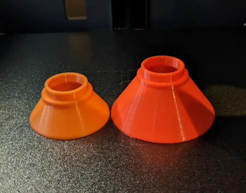 Larger funnel for KYZ dessicant spools