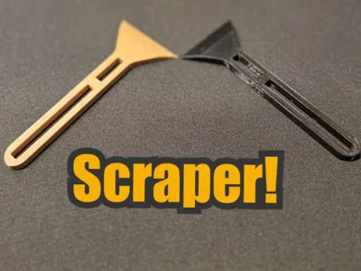 Bed Scraper ( 7 Min Print time! )