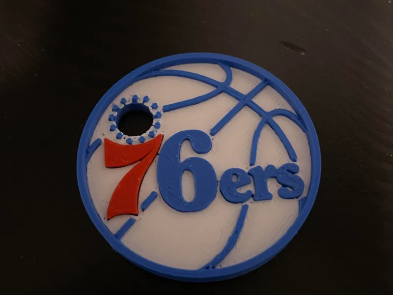 76ers Keychain 