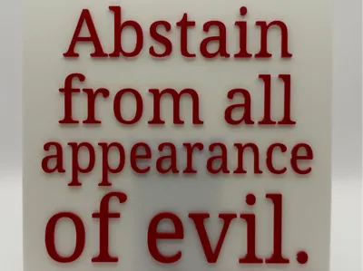 Choose God, Not Evil