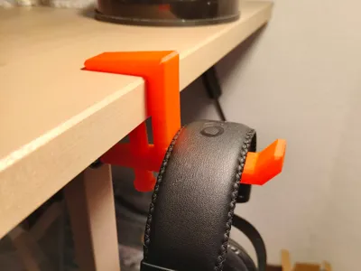 Headphone Hook Desk Mount – No Tools