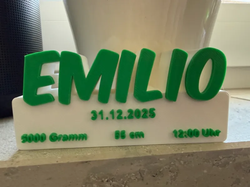Emilio Geburtsgeschenk