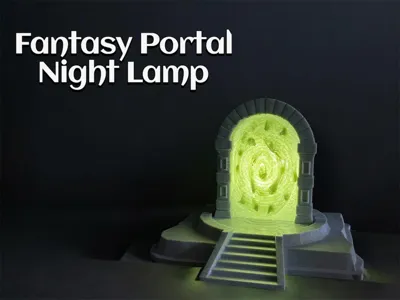 Fantasy Portal Lamp with Secret Compartment