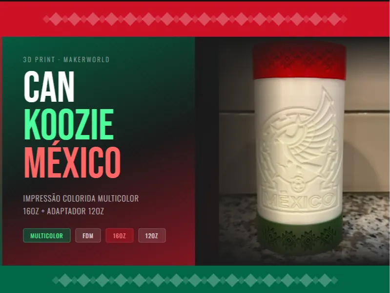 Mexico World Cup 2026 - Can Koozie 16oz
