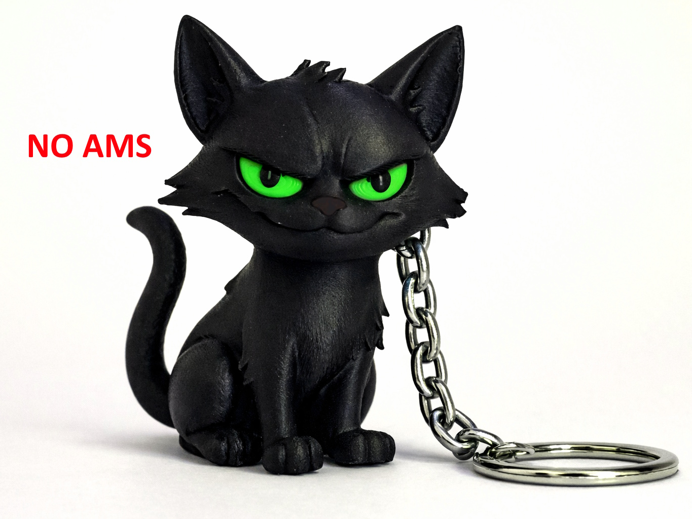 NO AMS Schlüsselanhänger schlaue Katze