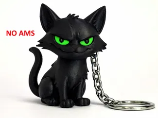 NO AMS Schlüsselanhänger schlaue Katze