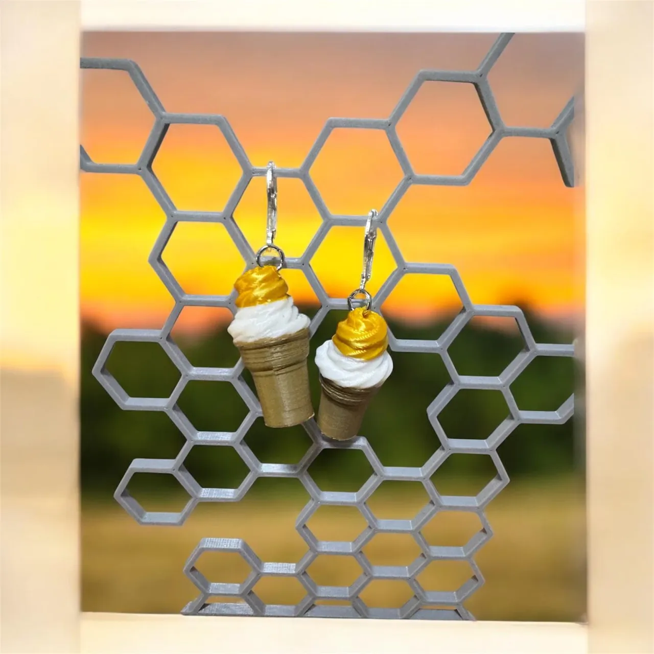 Soft-Serve Wafer-Cone Earrings view 3