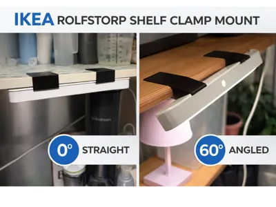 IKEA ROLFSTORP Shelf Clamp Lamp Mount