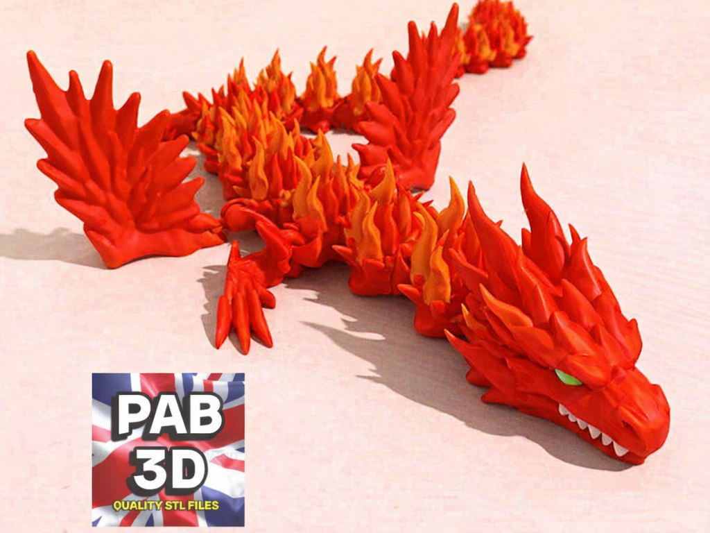 Articulated Flame dragon