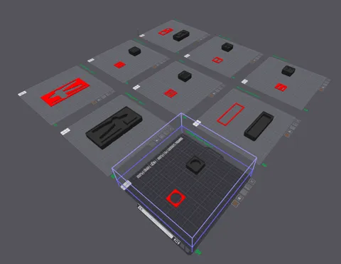Gridfinity H2/P1S/X1C Spare parts organizers view 2