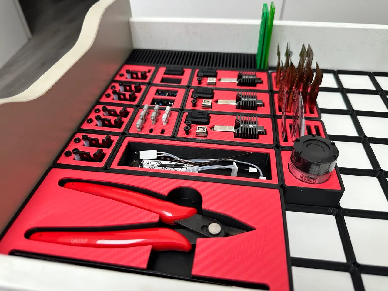 Gridfinity H2/P1S/X1C Spare parts organizers view 3