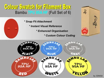TPU 95A HF Filament Swatch Box - Bambu